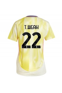 Juventus Timothy Weah #22 Fotballdrakt Borte Klær Dame 2024-25 Korte ermer